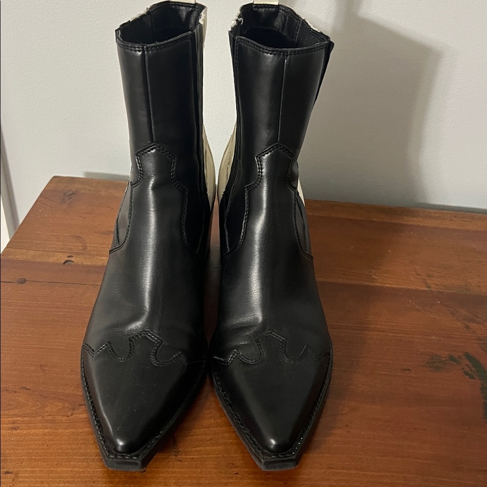 DOLCE VITA Jaklin Faux Leather Cowboy Boots - Picture 2 of 12